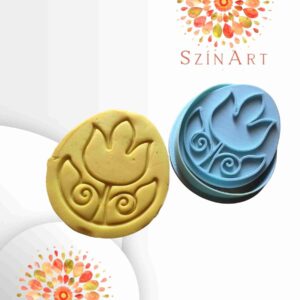 Backstempel mit Tulpenmotiv und Ausstecher