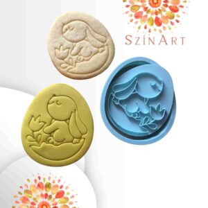 Backstempel mit Hasenmotiv und Ausstecher