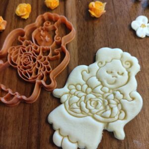 Engel mit Ringpaar Ausstecher