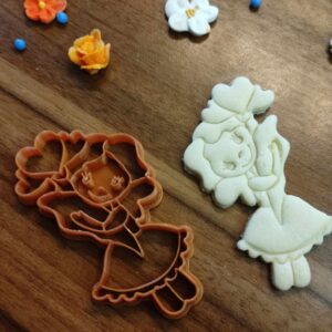 Engel mit Herz und Blume Ausstecher