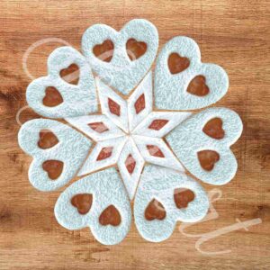 Linzer Ausstecherset mit doppeltem Herz