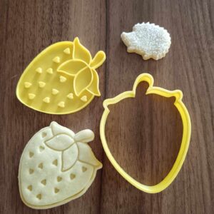 Erdbeerförmiges Plätzchen-Prägemuster