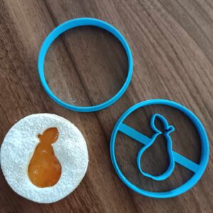 Linzer Ring Ausstecher Set mit Birnen-Muster