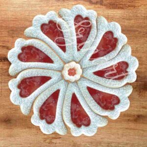 Linzer Ausstecherset mit Fächerform