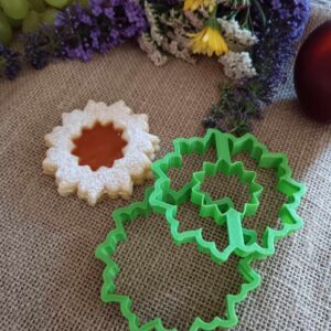 Wurfscheiben-förmiges Linzer-Ausstechformen-Set