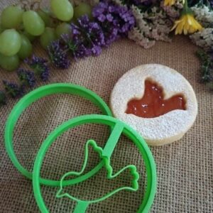 Linzer Ring-Ausstechformen-Set mit Vogelmuster