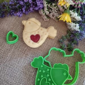 Hühnerstall Linzer-Ausstechform und Prägemuster