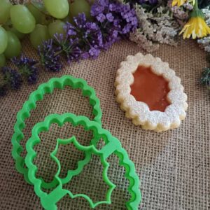 Oval-Ausstechformen-Set für Linzer Plätzchen
