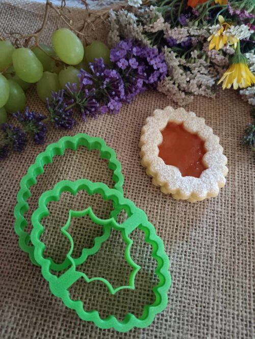 Oval-Ausstechformen-Set für Linzer Plätzchen
