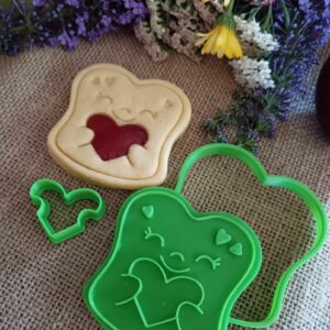 Toastbrot Linzer-Ausstechform und Muster