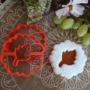 Linzer Ausstechformen-Set mit Blatt