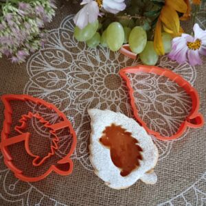 Blattförmiges Linzer Ausstechformen-Set mit Igel