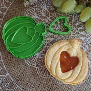 Kürbisförmige Linzer Ausstech- und Prägeform