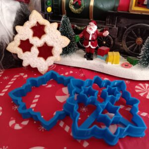 Stern-Linzer-Ausstecher-Set mit Sternmuster