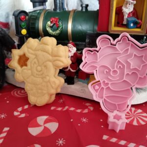 Rentier-mit-Stern-Ausstecher und Prägestempel