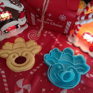 Niedliches Rentiergesicht - Ausstecher und Prägestempel