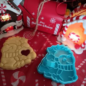 Igel mit Weihnachtsbaum - Ausstecher und Prägestempel