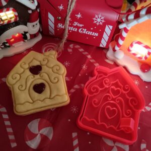 Lebkuchenhaus-Ausstecher und Prägestempel