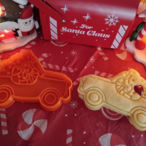 Der Weihnachtsmann-Auto - Ausstecher und Prägestempel