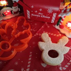 Kontur-Rentiergesicht-Linzer-Ausstecher-Set