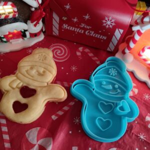 Schneemann-Ausstecher und Prägestempel