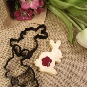 Blumiges Häschen Linzer Ausstecherset