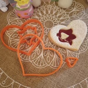 Frühlings-Tulpenherz Linzer Ausstecherset