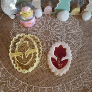 Ostertulpe mit Rüschen Linzer Ausstecherset