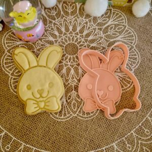 Häschenjunge mit Schleife Linzer Ausstecherset und Musterstempel