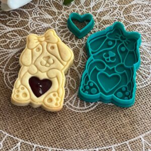 Linzer-Ausstecher-Set mit Prägestempel „Schleifchen”