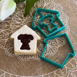 Set für Linzerkekse – Motiv Hundehütte