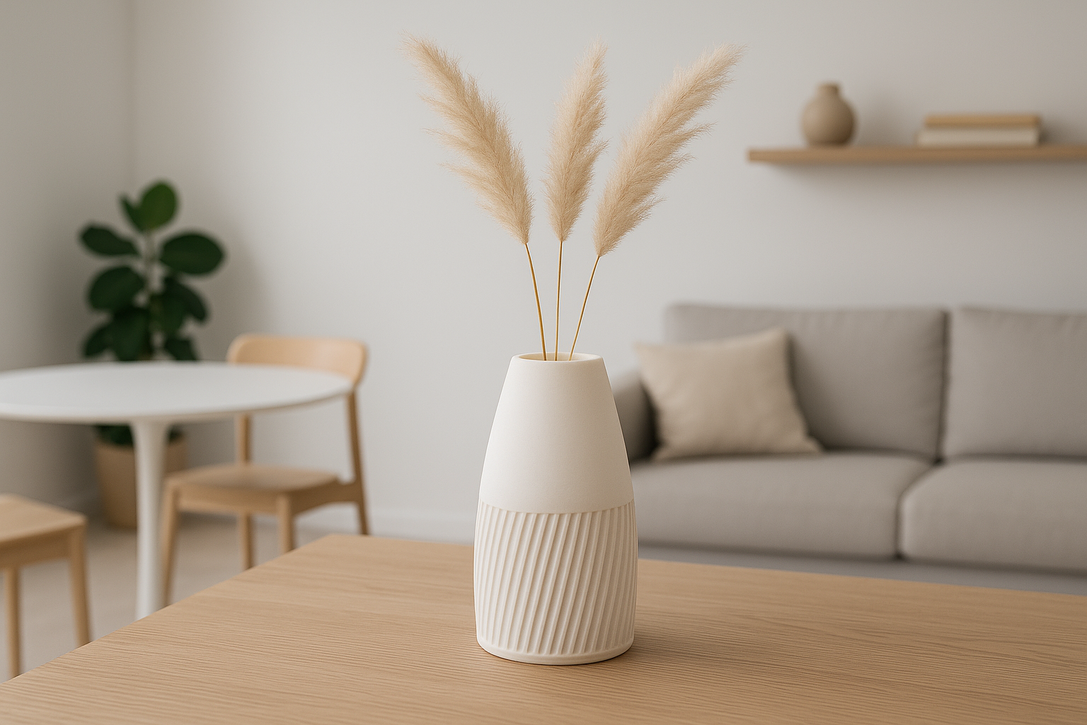 Alekos Vase mit Trockenblumen Set – Bild 3