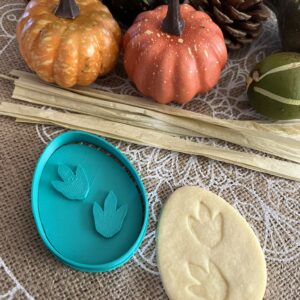 Dino-Fußspur Ei – Linzer Ausstecherset mit Präger