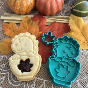 Blätter-Igel – Linzer Ausstecherset mit Präger