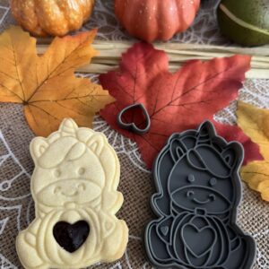 Sternenherz-Einhorn – Linzer Ausstecherset mit Präger