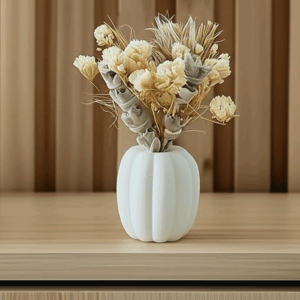 Pumpkin Vase mit Trockenblumen Set